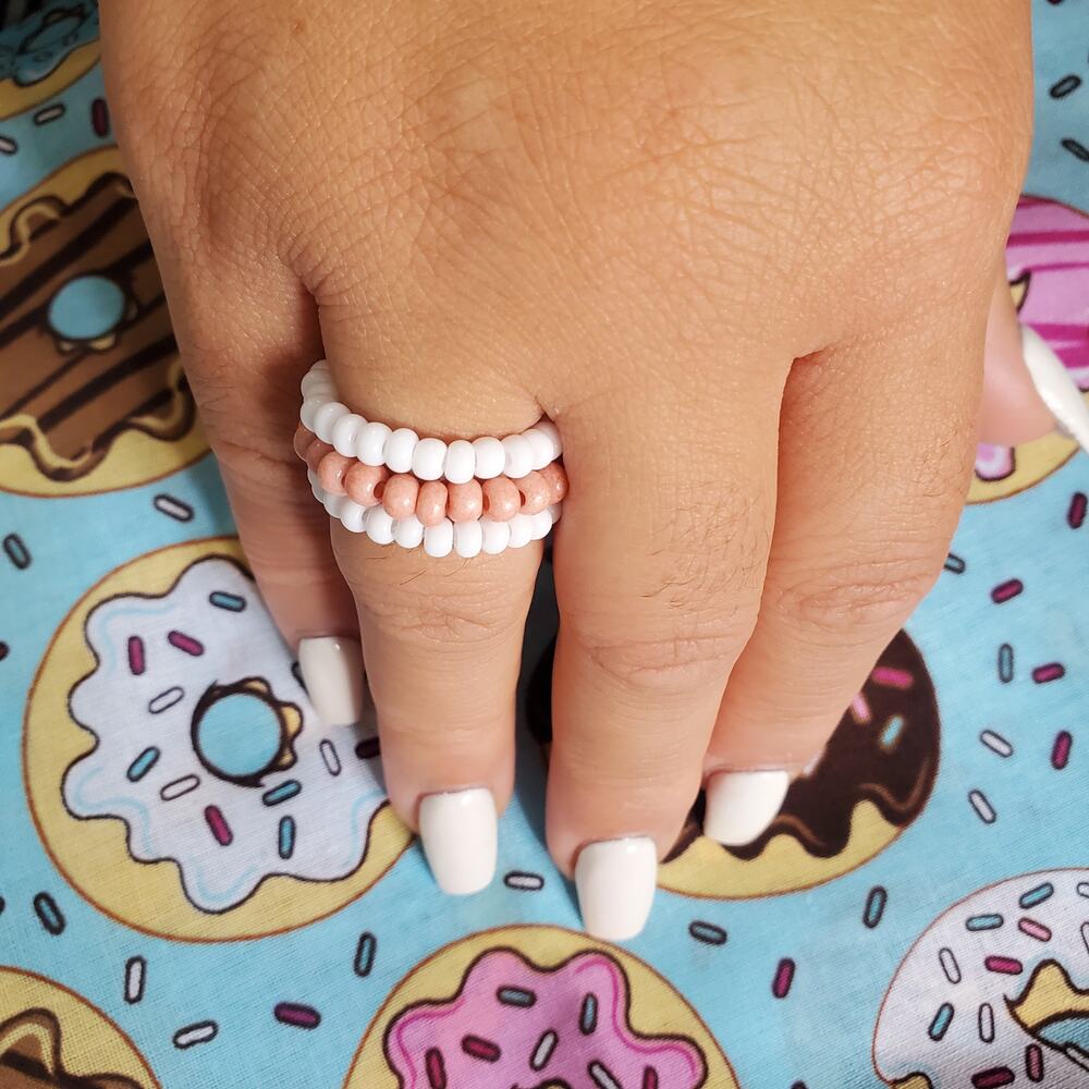 Seed Bead Flexible Ring Set - Just Add Frosting